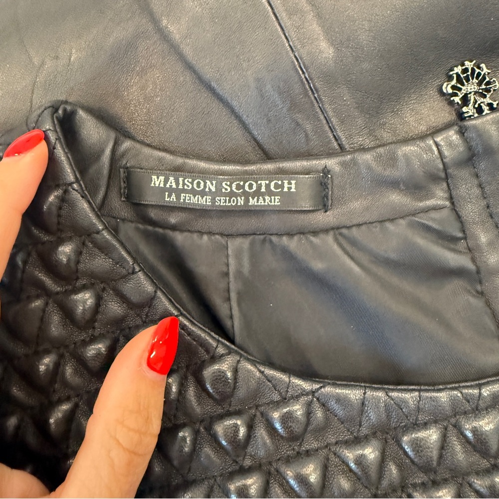 Maison Scotch Leather blouse - Picture 5 of 8